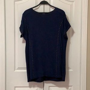 New oversized shirt dress, navy